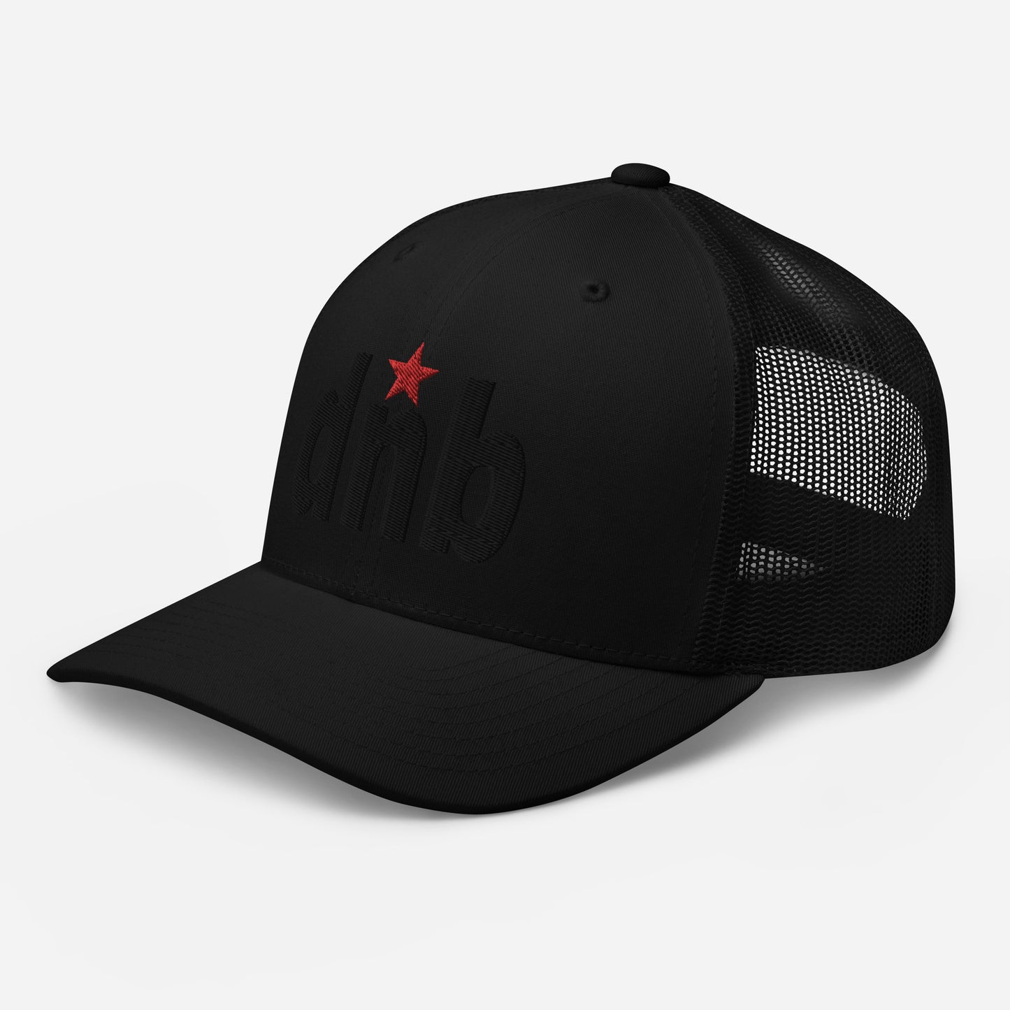 DNB Apparel Black & Red Trucker Cap – Bold Streetwear Classic