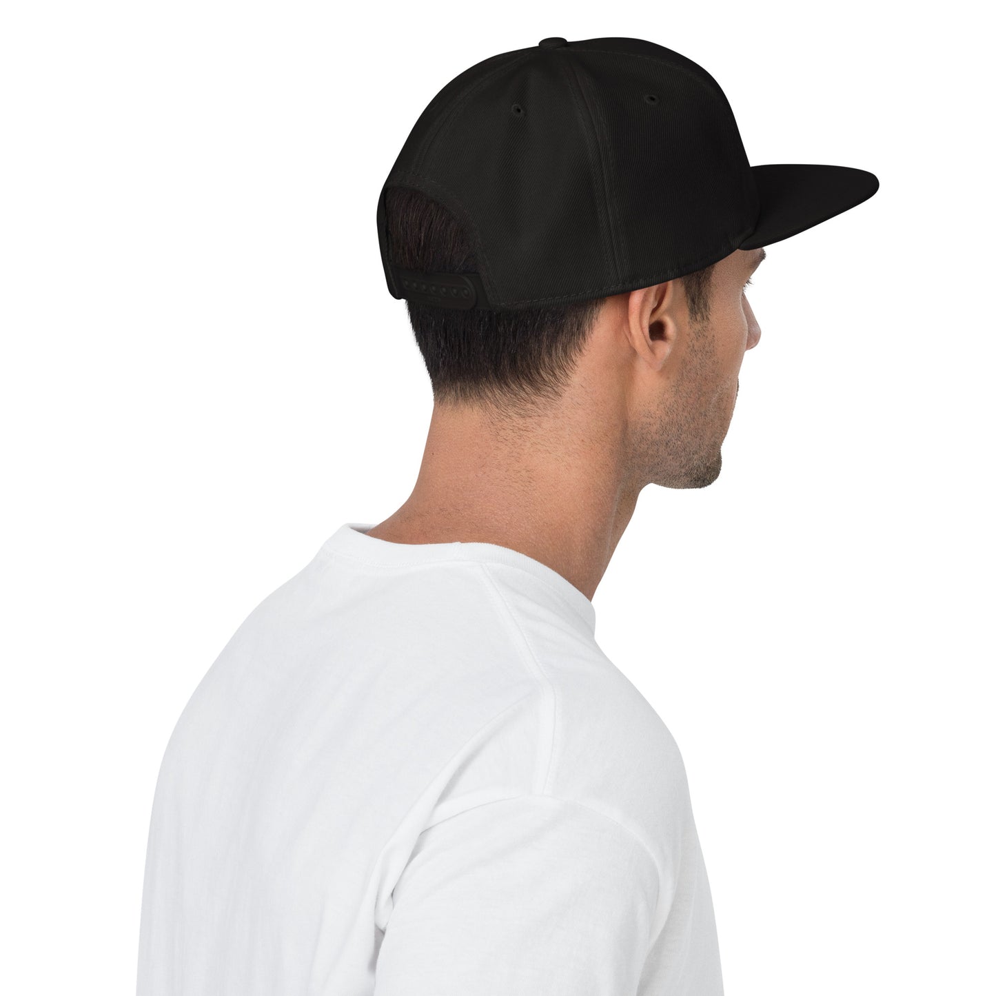 DNB Apparel Black, White, and Red Snapback Hat – Bold Streetwear for the Modern Hustler