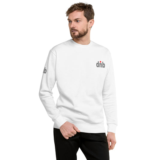 DNB Apparel Unisex Premium Streetwear Sweatshirt White, Grey, Red