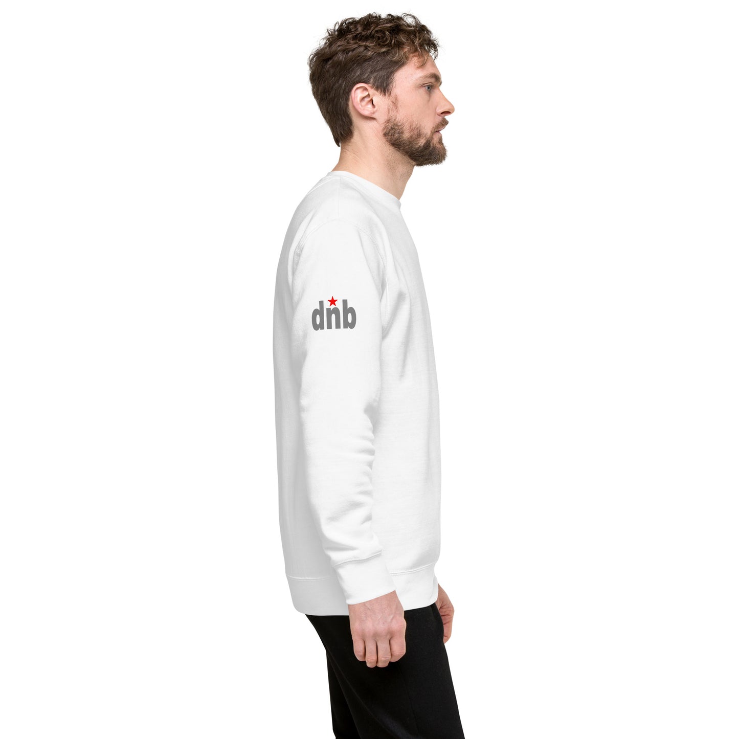 DNB Apparel Unisex Premium Streetwear Sweatshirt White, Grey, Red