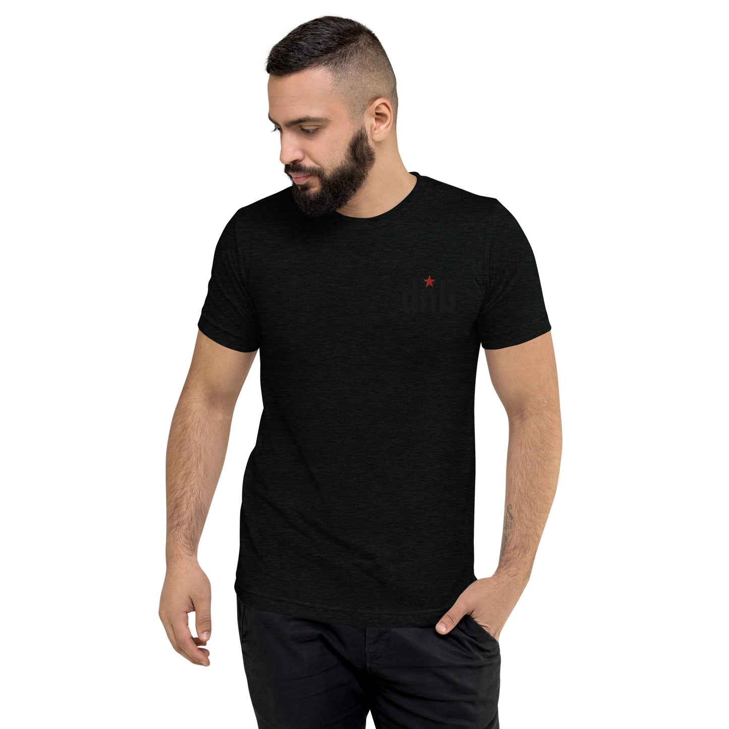 DNB Apparel Streetwear Short Sleeve T-Shirt – Black & Red