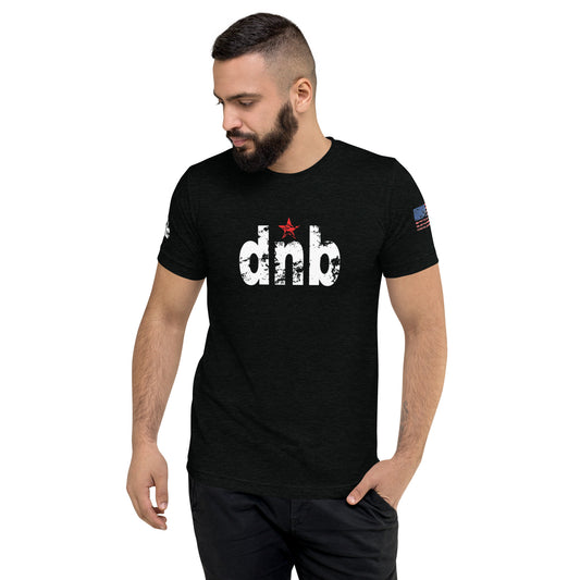 DNB Apparel Streetwear Short Sleeve T-Shirt – Black White  & Red