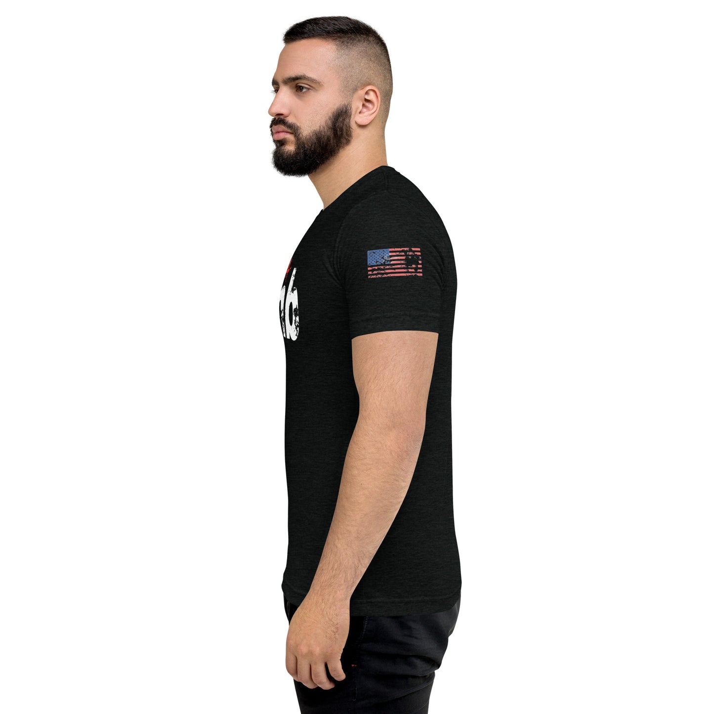 DNB Apparel Streetwear Short Sleeve T-Shirt – Black White  & Red