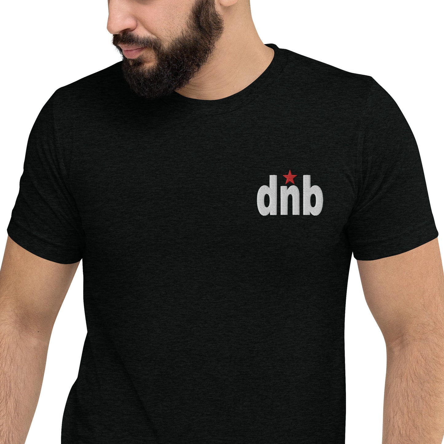 DNB Apparel Streetwear Short Sleeve T-Shirt – White, Grey & Red